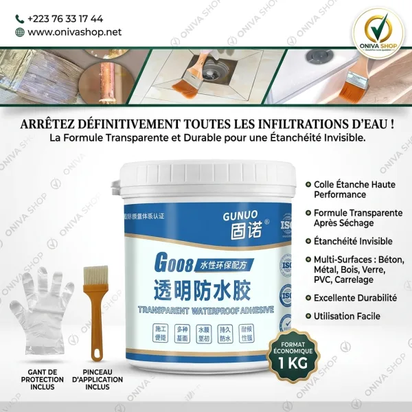 Colle d'Étanchéité Transparente GUNUO G008 — vue 2
