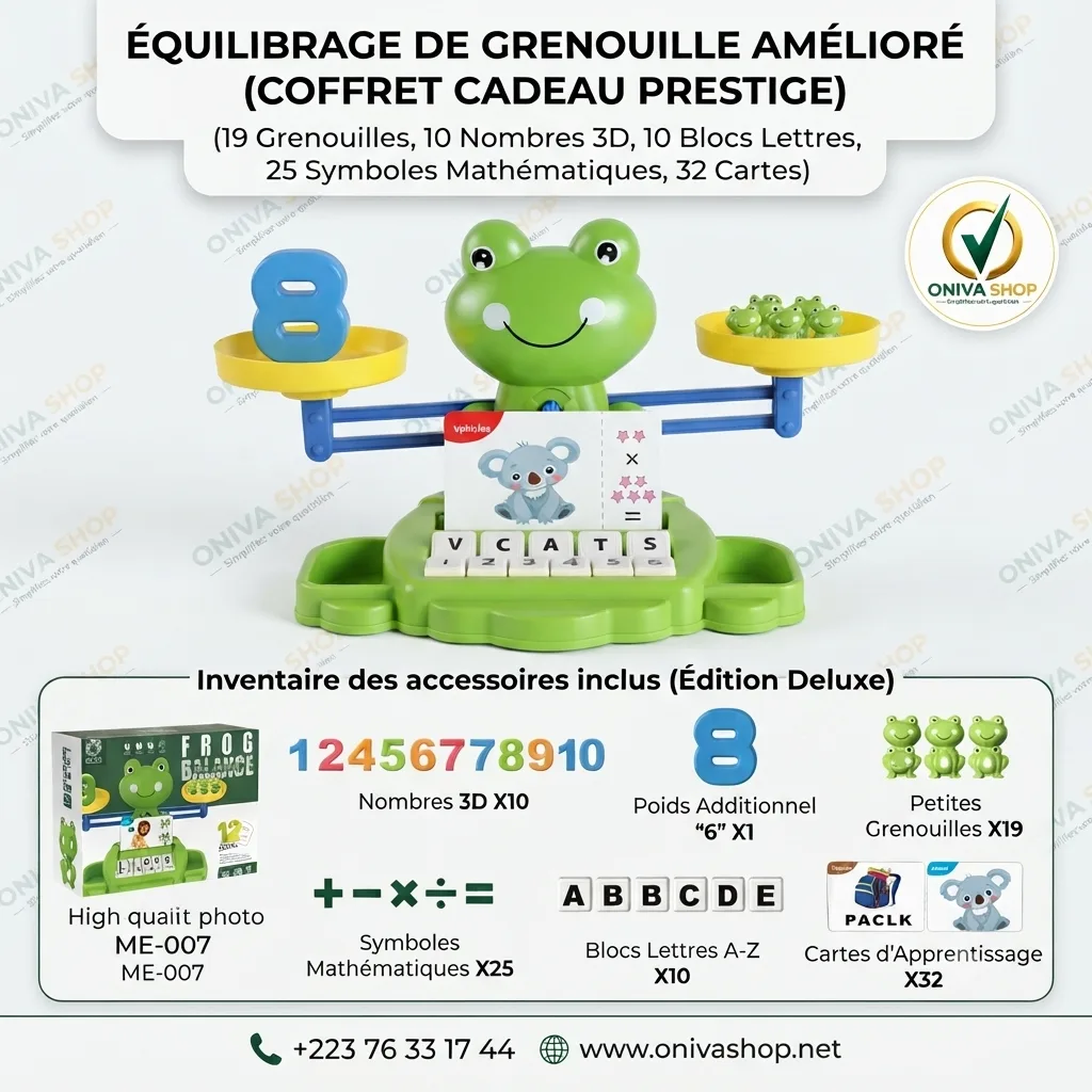 Jeu Éducatif Balance Grenouille Deluxe – Mathématiques, Lettres & Équilibre