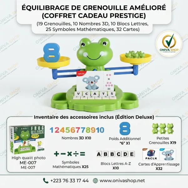 Jeu Éducatif Balance Grenouille Deluxe – Mathématiques, Lettres & Équilibre