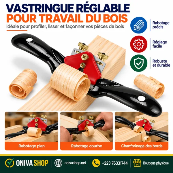 Vastringue réglable pour travail du bois