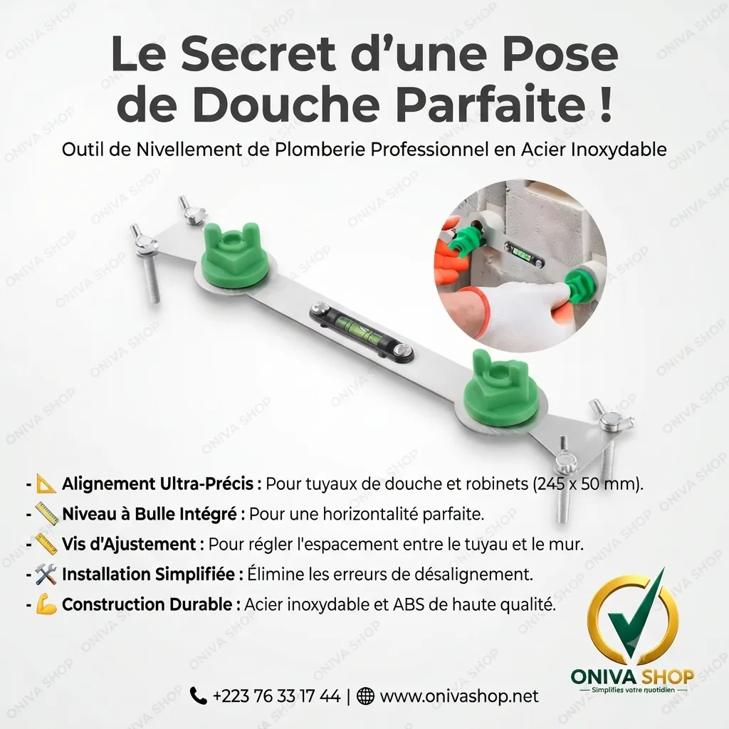 Outil de Nivellement pour Sorties de Douche et Mitigeur